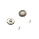 17mm Gunmetal Jeans Buttons with Pins (Pack of 8)